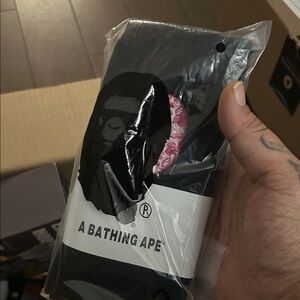 A Bathing Ape Black Athletic Socks